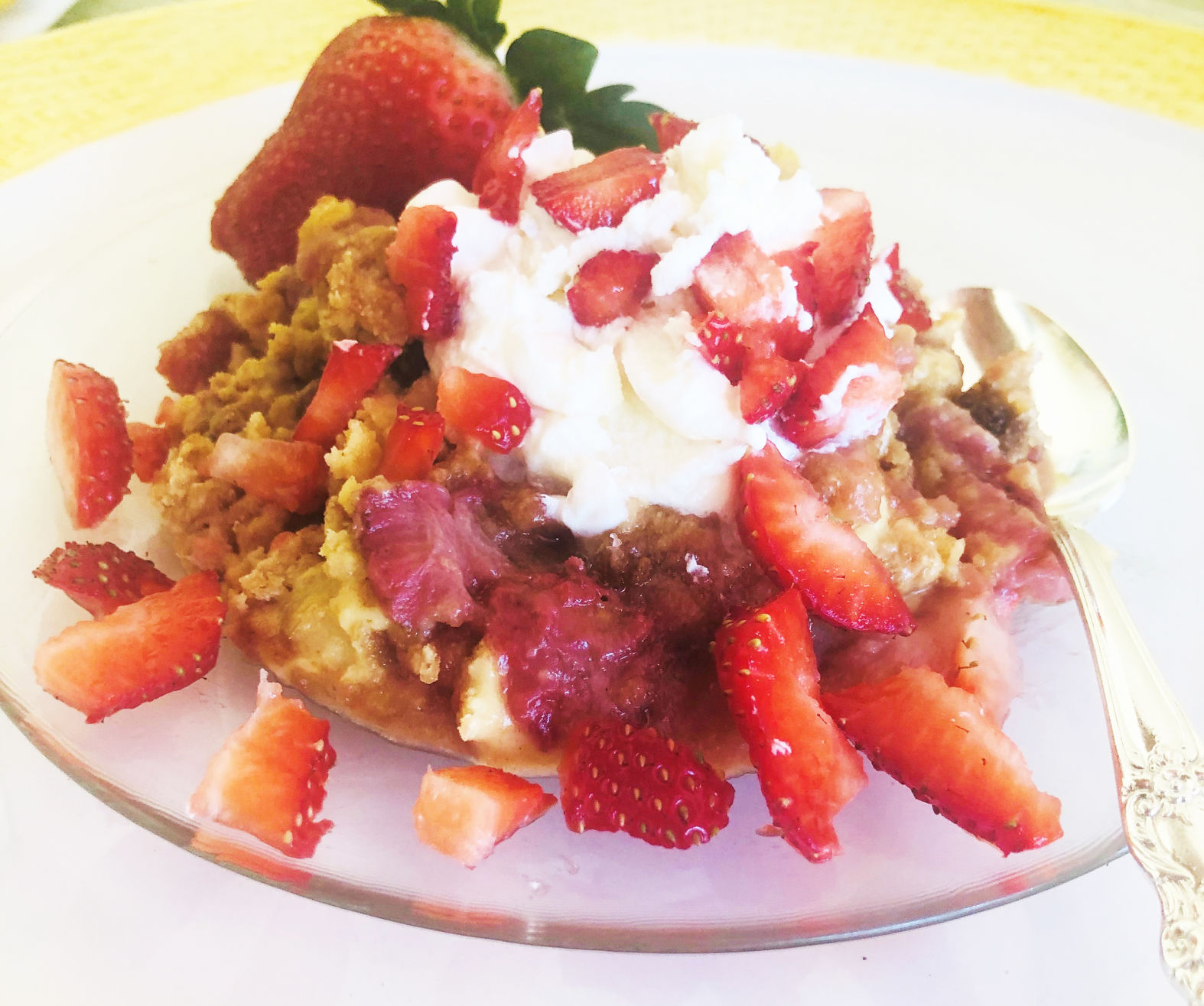 Strawberry Cobblestone Cake
